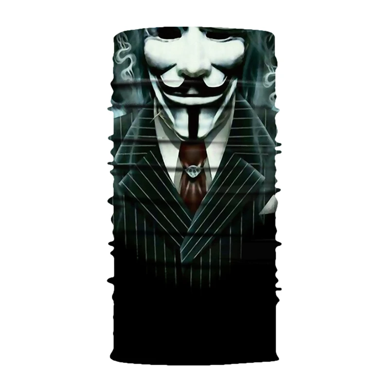 V for Vendetta для мотоцикла велосипедные шейный платок маска бандана повязка Косплэй