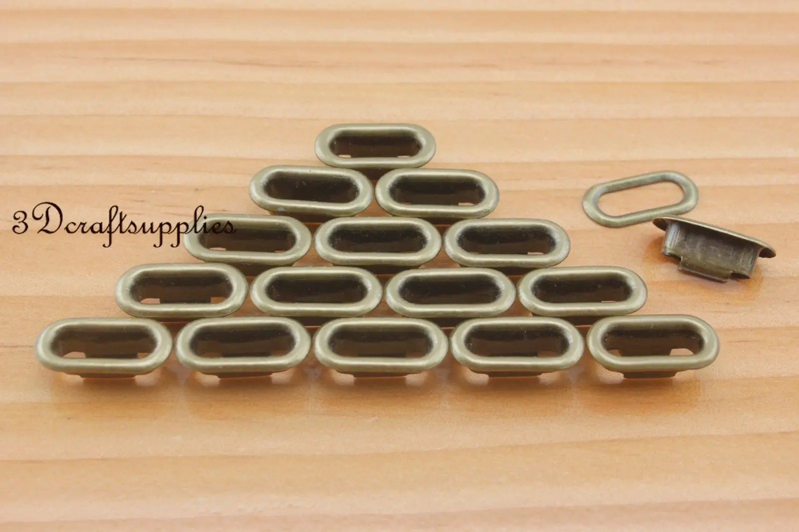 Люверсы медные с шайбой прокладки анти латунь Овальный 40 наборов 12 мм CK52 | Багаж и