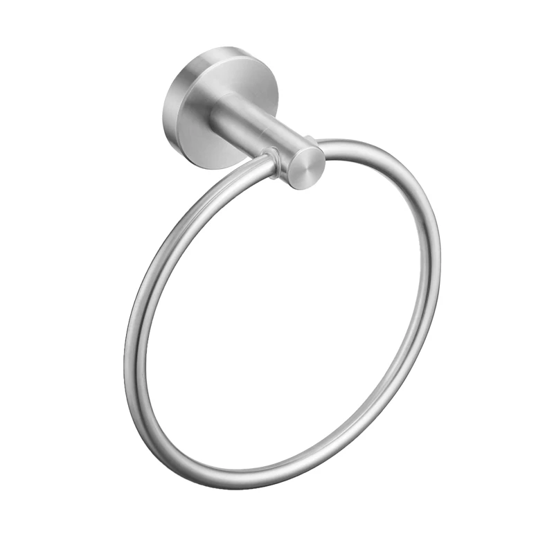 Towel Ring SUS 304, нержавеющая сталь, щетка для ванной комнаты, никель, диспенсер для мыла, держатель для полотенец, держатель для бумаги, ванная комната, мыльница, аксессуары EL1900L - Цвет: Towel Ring