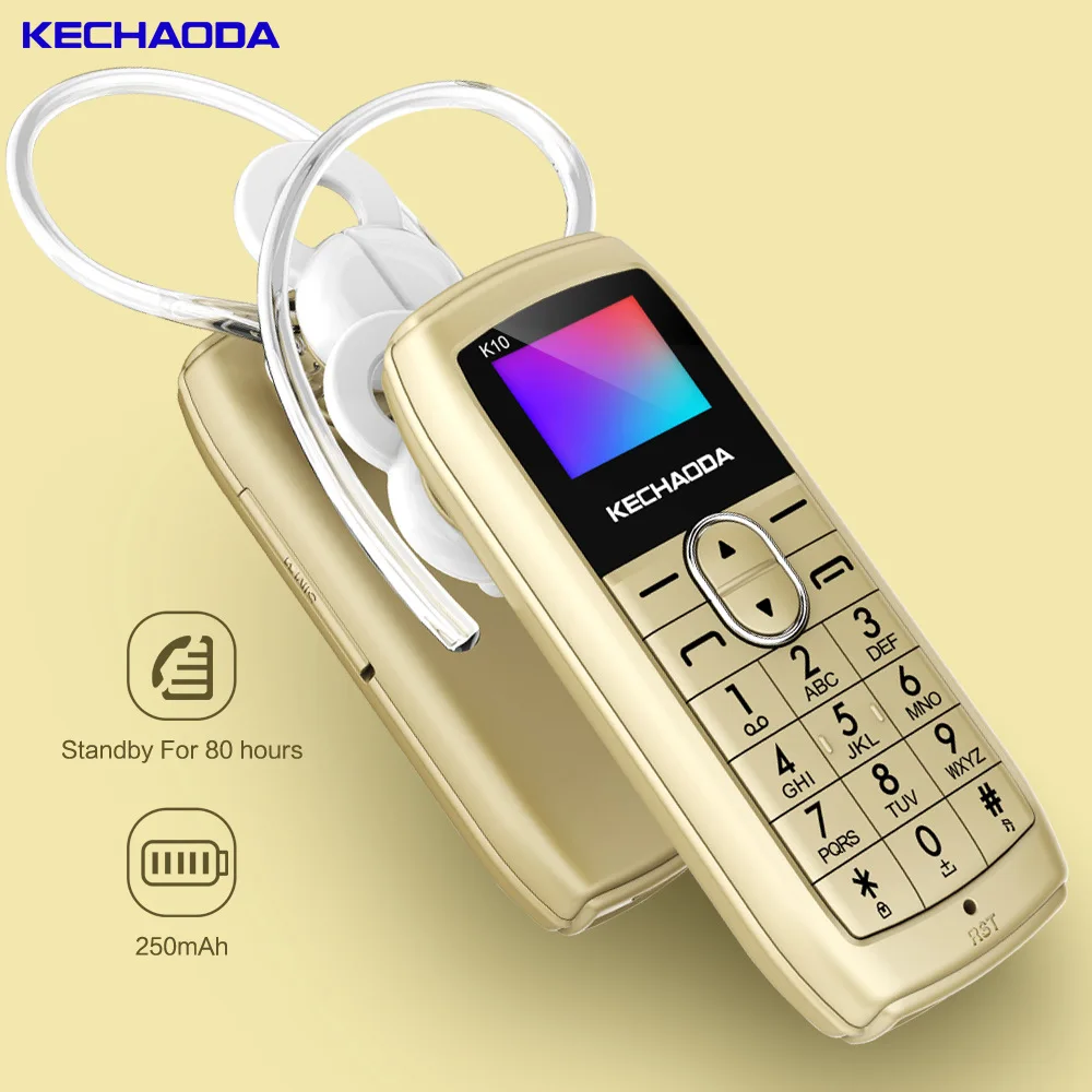 KECHAODA K10 Bluetooth гарнитура Мобильный телефон все в одном 0 66 &quotMTK6261DA 32MB + 250mAh сотовый