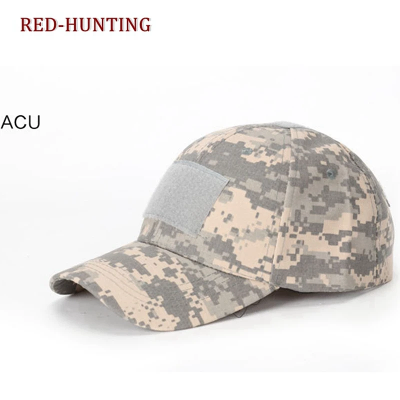 Tactical Baseball Cap Attachment Base Hunting Hiking Caps US Army ACU Camouflage Outdoor Patch Army Snapback