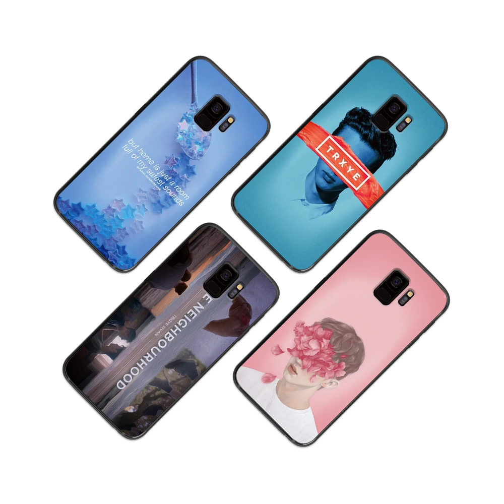 Cool and cute singerTroye Sivan for Samsung Galaxy A5 A6 A7 A8 A9 2017 2018 2019 Plus M10 M20 M30 Soft s black phone case | Мобильные