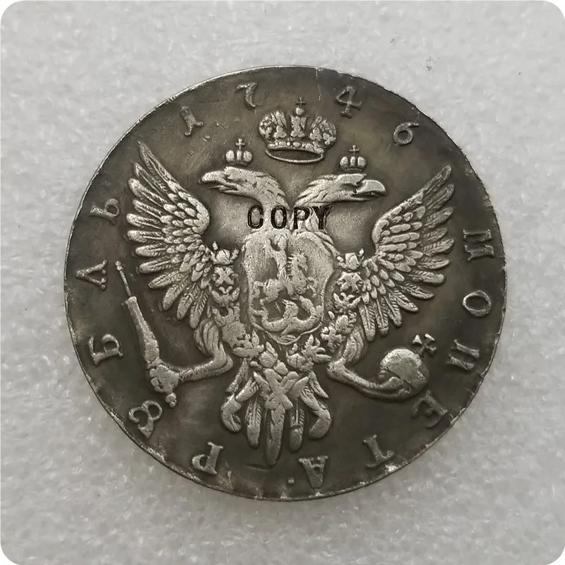 1743-1750 CIIb Россия 1 рубль копия бесплатная доставка | Дом и сад
