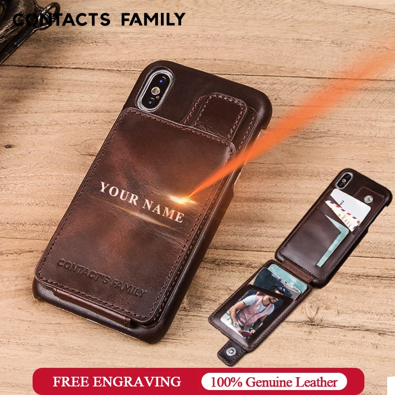 Кожаный чехол для iPhone X с магнитной застежкой, чехол-кошелек для Galaxy S9, чехол из натуральной кожи, чехол для huawei P20, слот для карт, задняя крышка