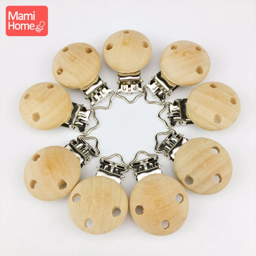 Mamihome 10 шт. деревянная пустышка клипсы Еда Класс материалы DIY соски с цепочкой для