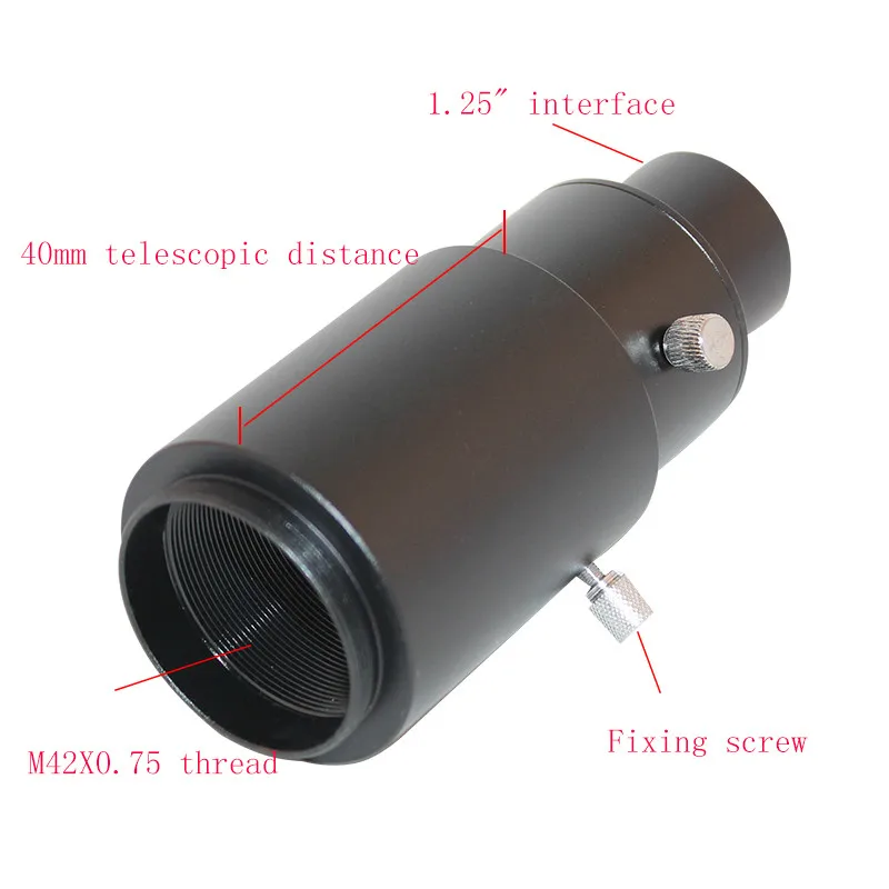 1,2" Т-образный адаптер+ регулируемый SLR/DSLR camera CA1 удлинитель металлический для астрономического телескопа фото окуляра