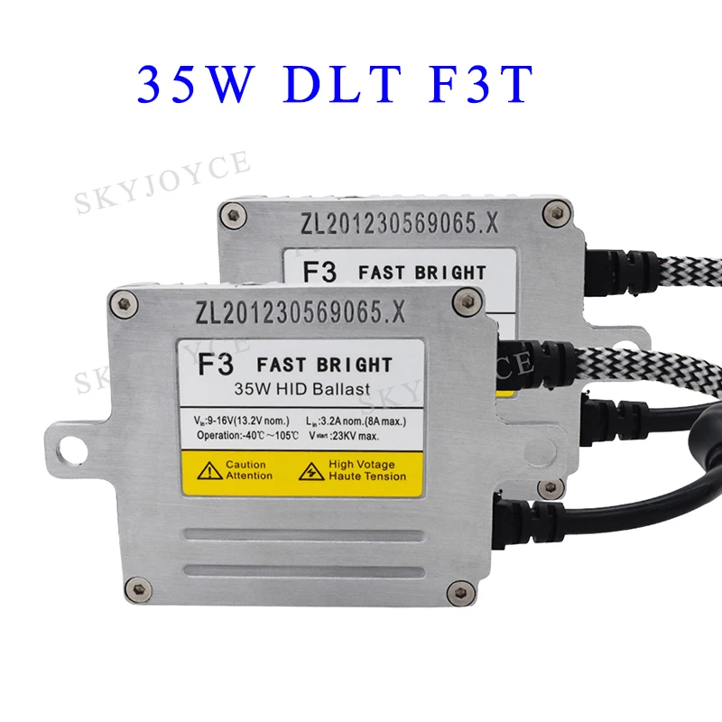 Оригинальный DLT HID балласт для H1 H7 H11 D2H лампы ксеноновый Комплект AC 35 Вт 55 70 F3 F5 F7 X35