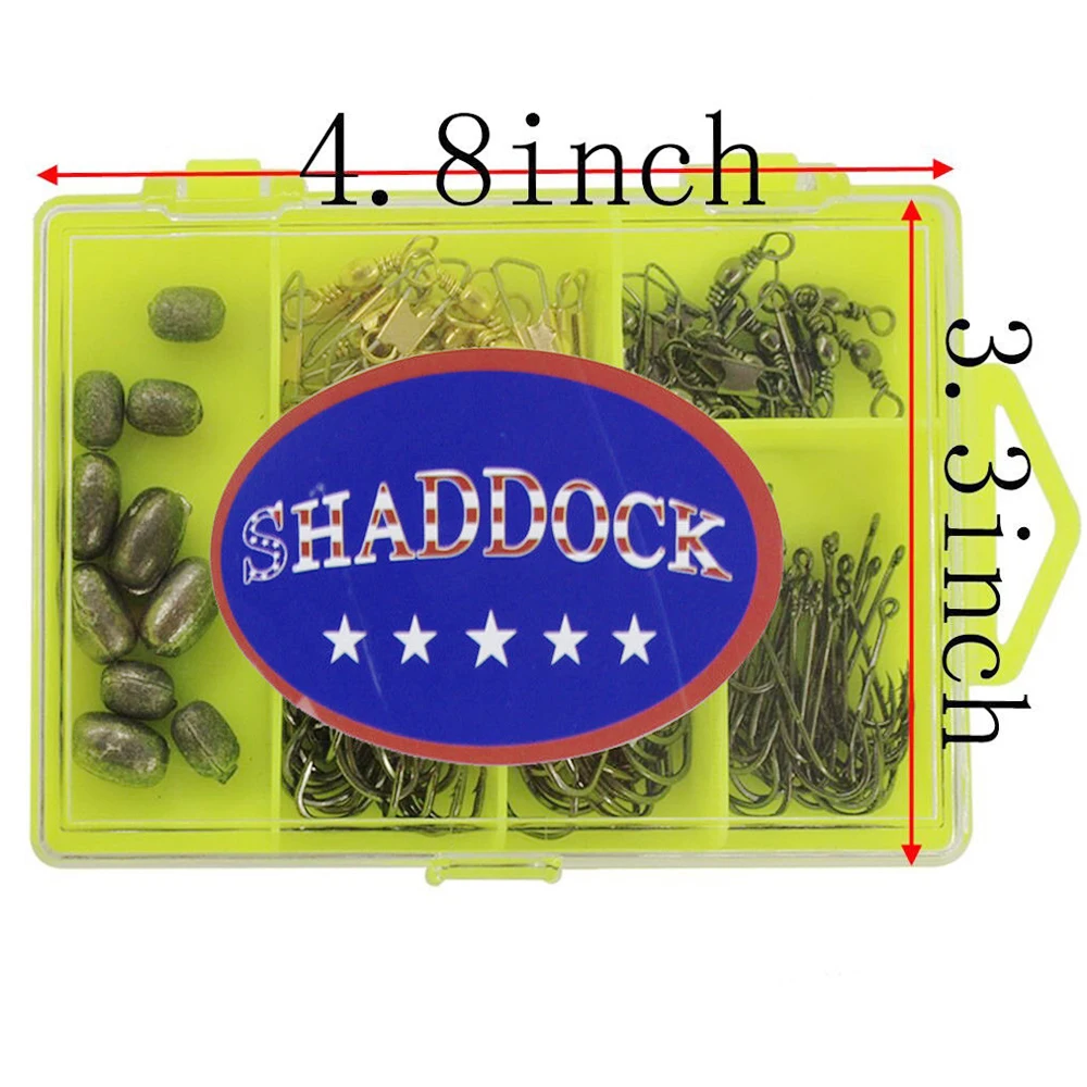 120 шт./кор. комплект рыболовных принадлежностей с ящиком для снастей включая