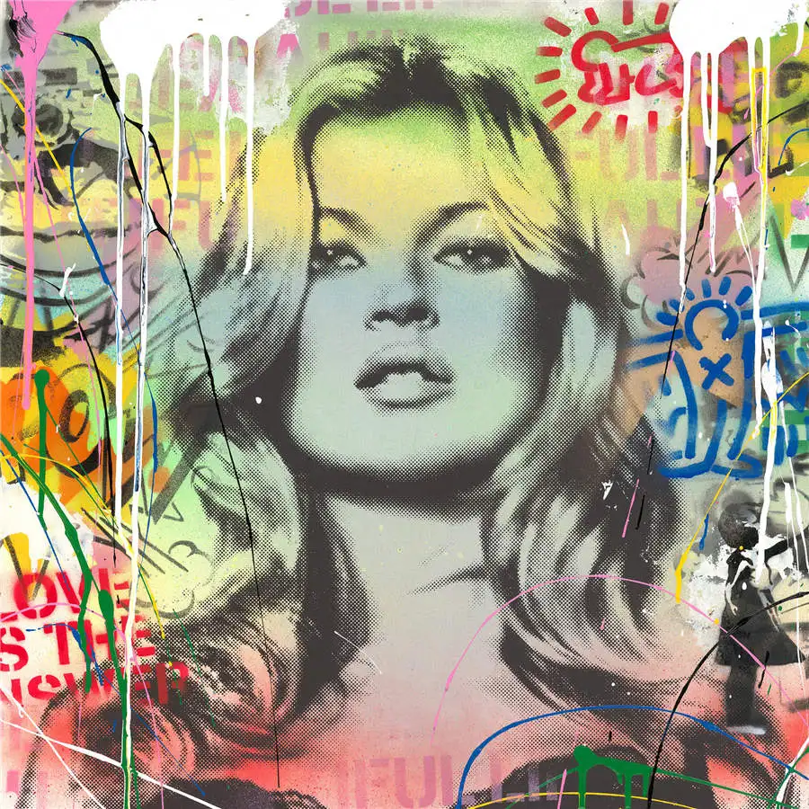 Граффити украшение на стену живопись маслом плакат Холст Картина Печать