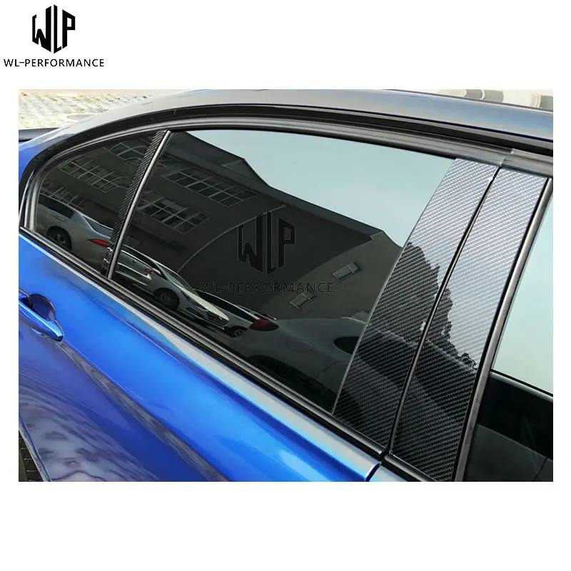 Carbon Fiber Car Window B C Pillars Auto Stickers Trim Covers Styling For mercedes w204 E class GLA GLC Accessories 07-up | Автомобили и