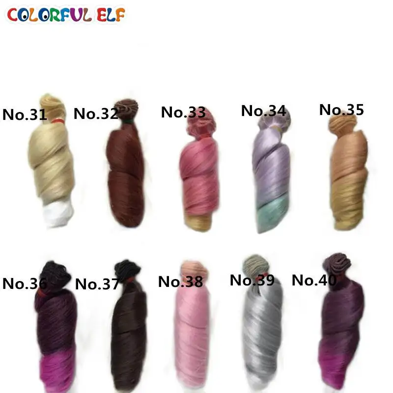 Парик для куклы ручной работы с проволокой высокой температуры 15*100 см 1 шт./лот -