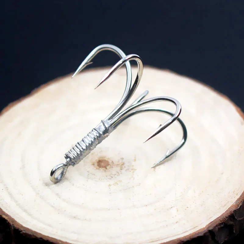 Carbon Steel High Strength Fishing Hooks Ultra Sharp 5 Anchor Carp Barbed Hook Explosion Squid Treble Pesca | Спорт и развлечения