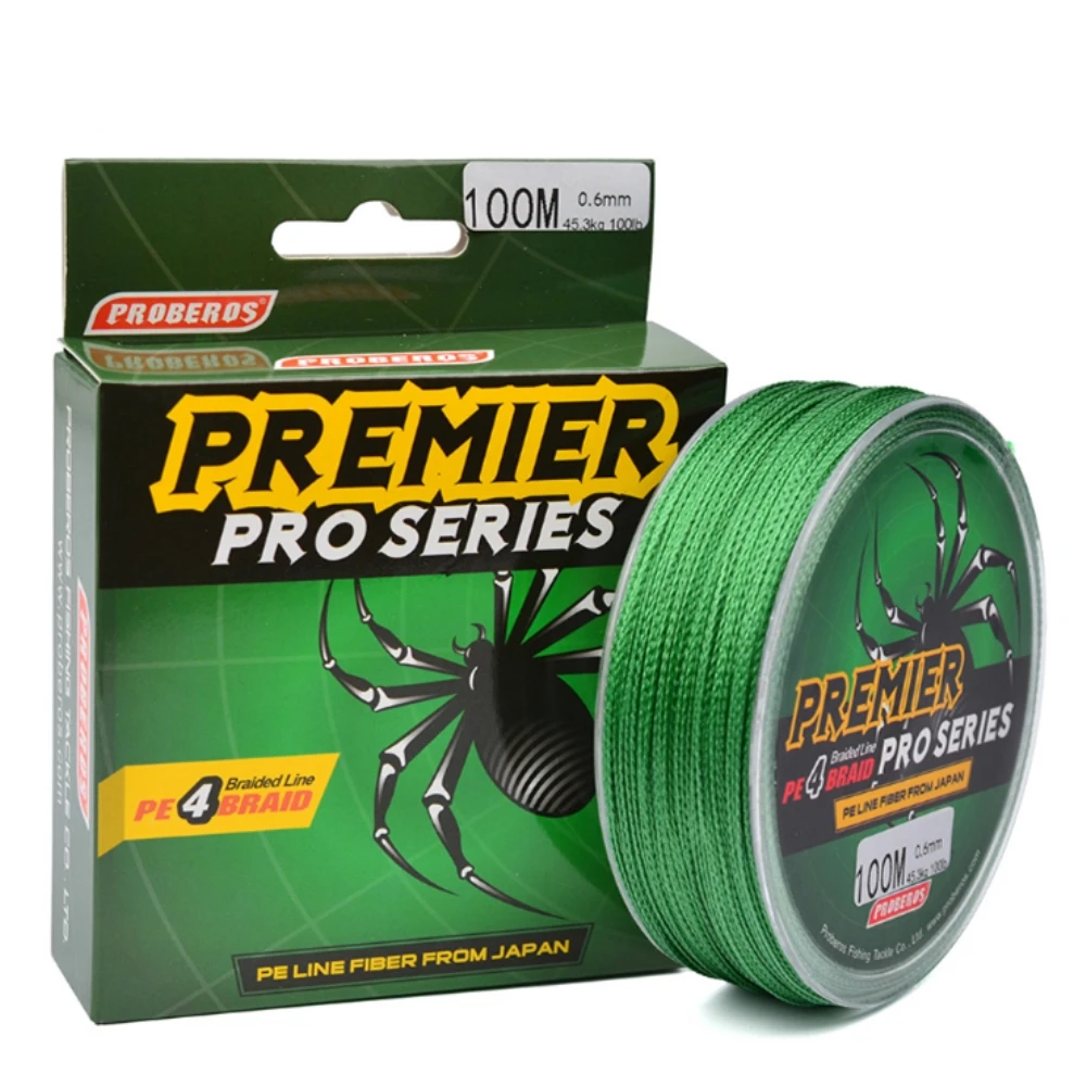 

1pcs/lot Line braided fishing line 100m 4 Stands 6-100LB PE Multifilament Fishing Line Carp Fishing Cord everything for fishing