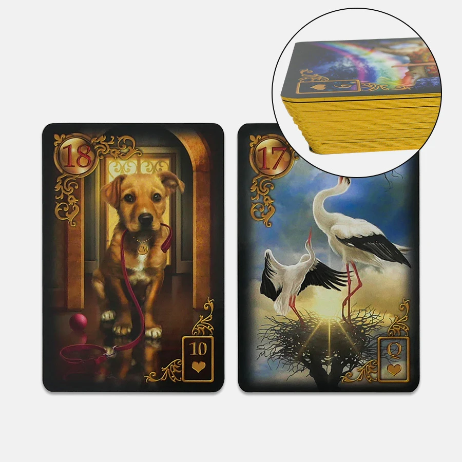 Английская версия позолоченная Reverie Lenormand карточная настольная игра