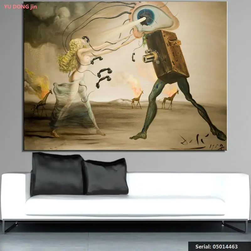 Salvador Dali натюрморт абстрактная картина маслом Рисование Искусство спрей без рамы
