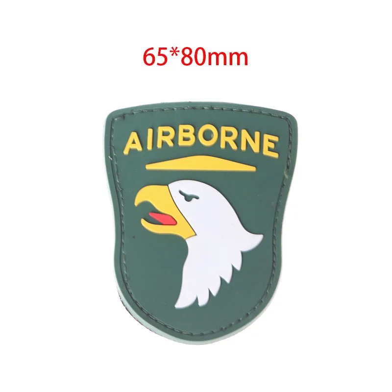 65x80mm ПВХ наклейка s повязка тактика большая Лига кикер Размер глаза лапа Резиновый значок открытый боевой дух синий армейский красный Военная Наклейка на мешок - Цвет: 65x80mm