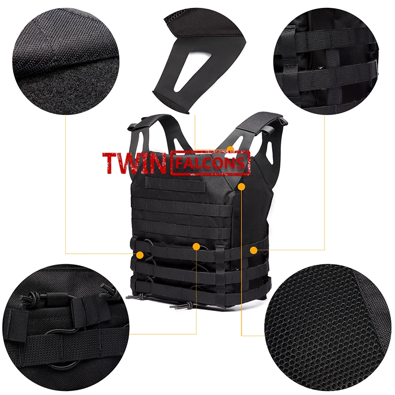 Airsoft 1000D Molle тактический жилет JPC пуленепробиваемый жилет пластина Перевозчик Пейнтбол Wargame военный охотничий полицейский TW-VT01