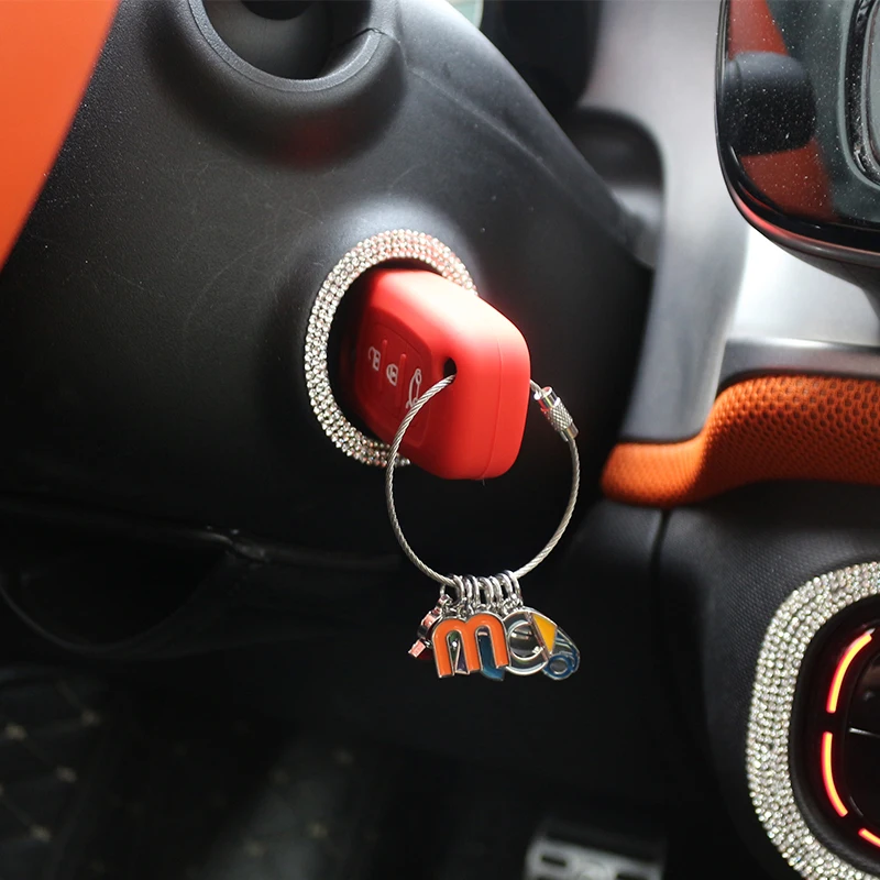 Car Key Bag Silicone protection Case For New Smart 453 Fortwo Forfour Keychain Button Key Remote Cover Styling Accessories