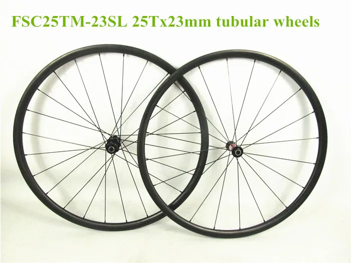 FSC25TM-23SL ultralite road 25T x 23 мм Углеродные трубчатые колеса Farsports OEM велосипедные