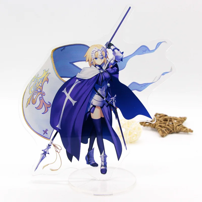 Fate/Apocrypha линейка Jeanne d'Arc Joan of Arc фигурка на акриловой подставке настольная