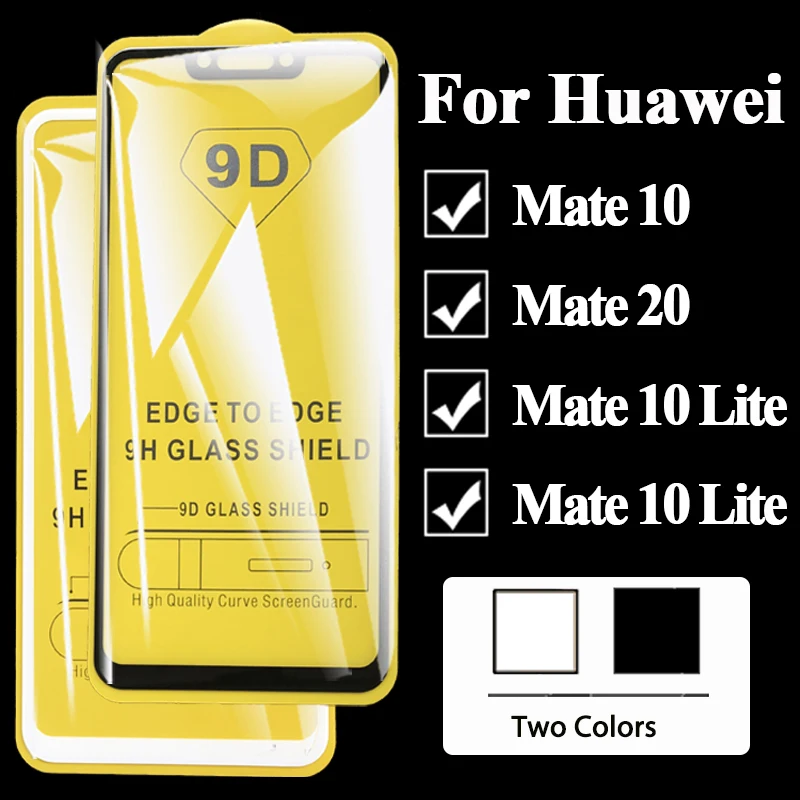 9D Защитное стекло для huawei mate 20 lite light 10 Защитная пленка для экрана huawai Huavei tremp 20 lite 10lite закаленное стекло