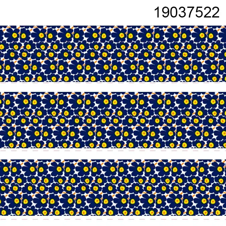 10 ярдов Различные размеры новая лента с цветочным узором печатная корсажная