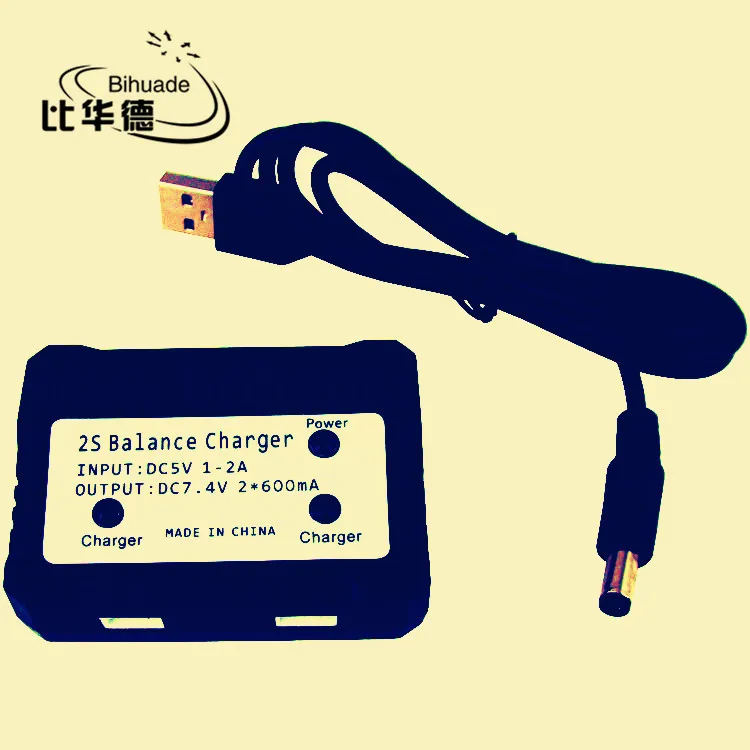 Bihuade Rc USB зарядное устройство для аккумулятора 2 в 1 7 4 В (2 s) Li ion аккумулятор Батарея