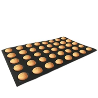 bluedrop silicone tartlets baking form mini bun bread molds perforated round shape bread molds mini pies bakery sheet liner