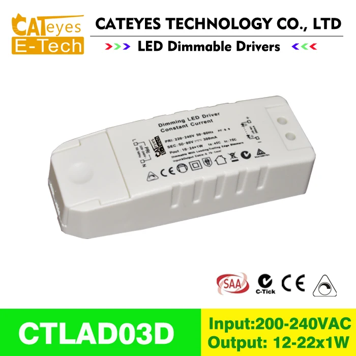 2 шт. бесплатная доставка светодиодный драйвер постоянного тока 22 вт с