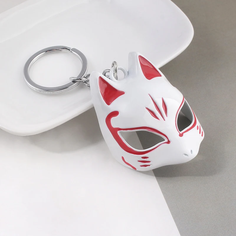 Natsume's Book of Friends& Persona 5 3D брелок лиса Бог Inari Megami Spot Кот Учитель лиса маска косплей автомобиль ювелирный держатель ключей