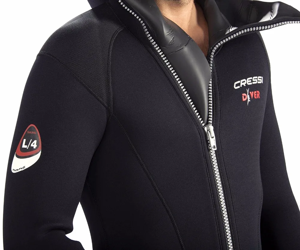 Cressi DIVER MAN 5 мм все-в-одном гидрокостюм для мужчин Профессиональный неопреновый гидрокостюм для подводного плавания для взрослых