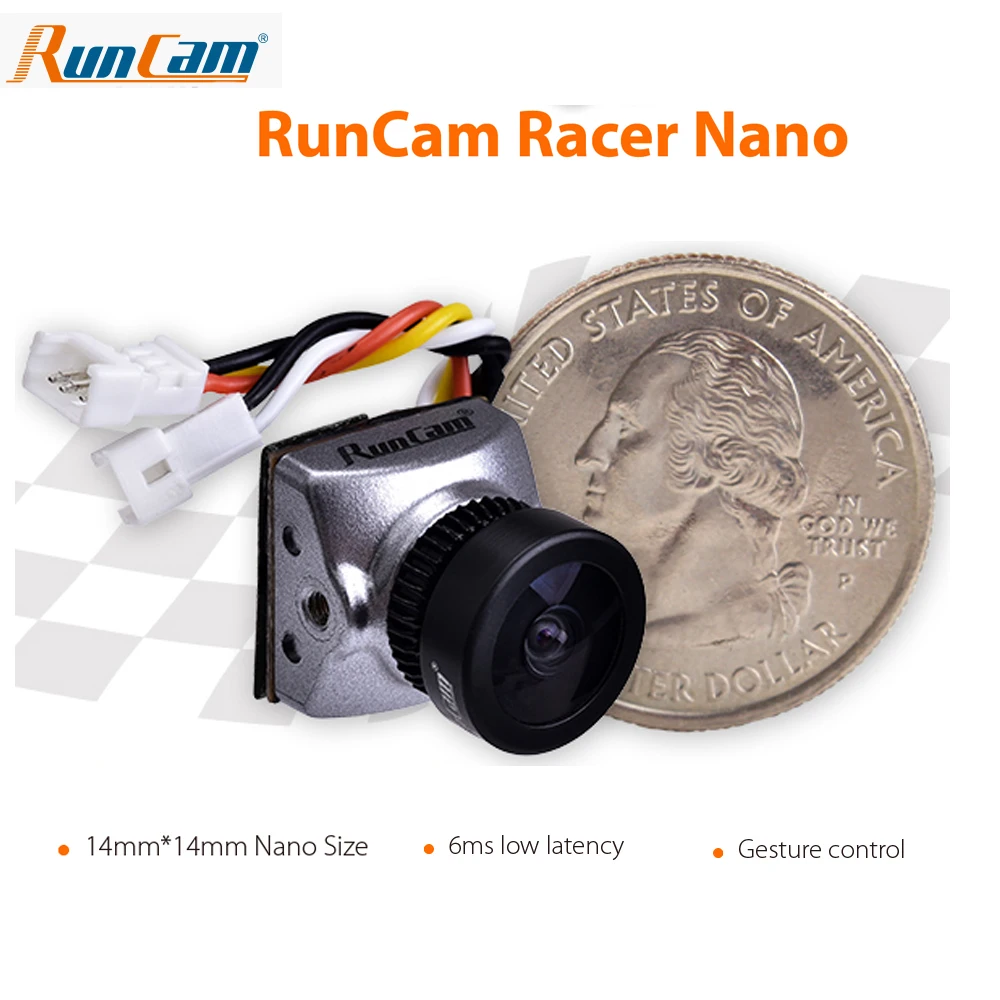 Камера Runcam Racer Nano FPV новейшая гоночная камера с жестовым управлением 16:9 PAL/NTSC
