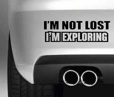 Для IM NOT LOST inspecting наклейка на автомобильный бампер внедорожный грязный