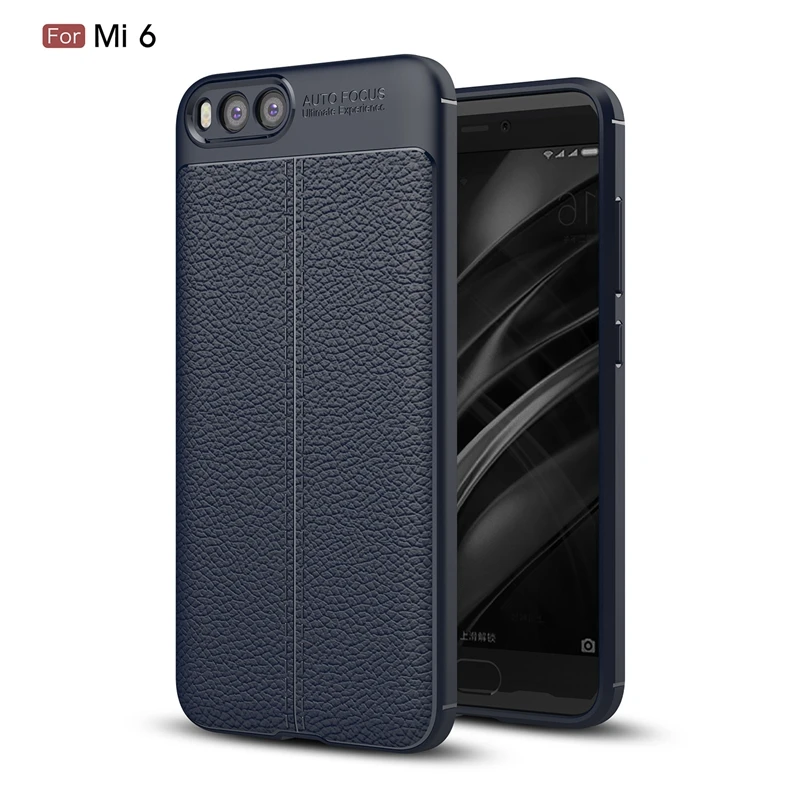 Для Xiaomi mi 6 чехол Роскошный 360 полная защита Мягкий ТПУ задняя крышка для бизнес