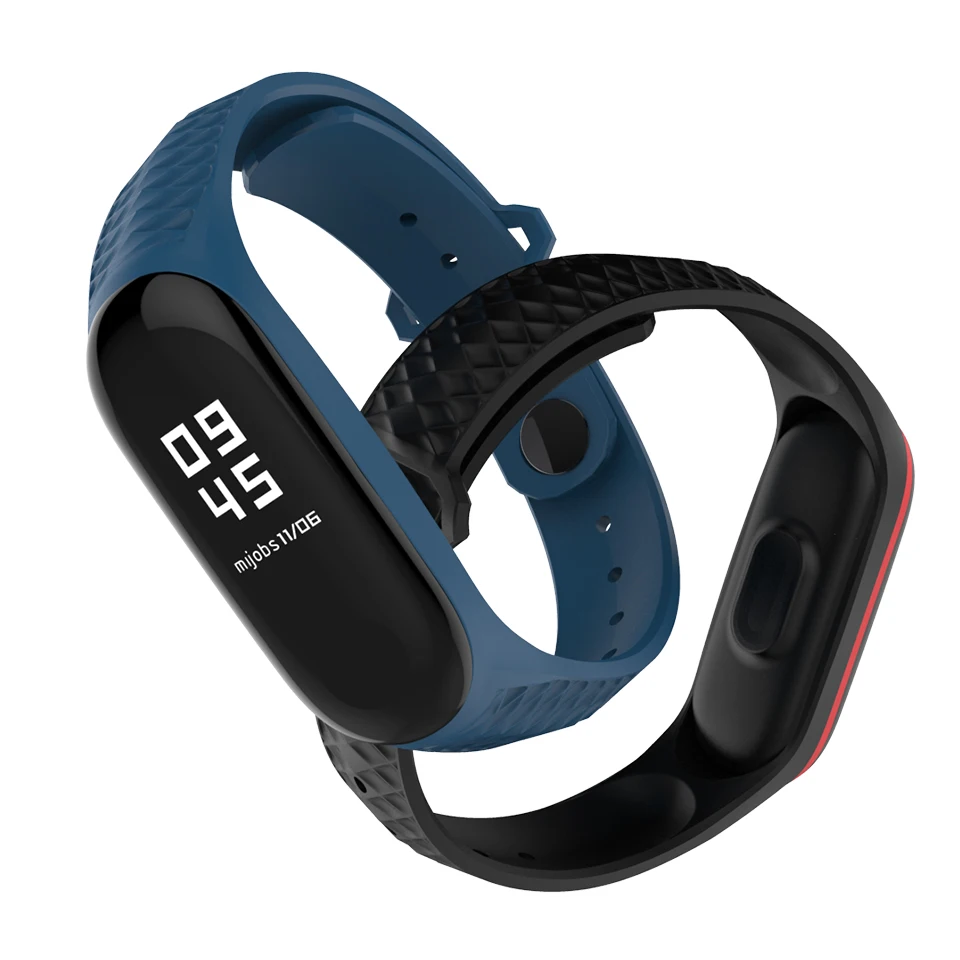 Ремешок Mijobs для Mi Band 3 ремешок 4 спортивный силиконовый браслет на запястье Xiaomi 5 6