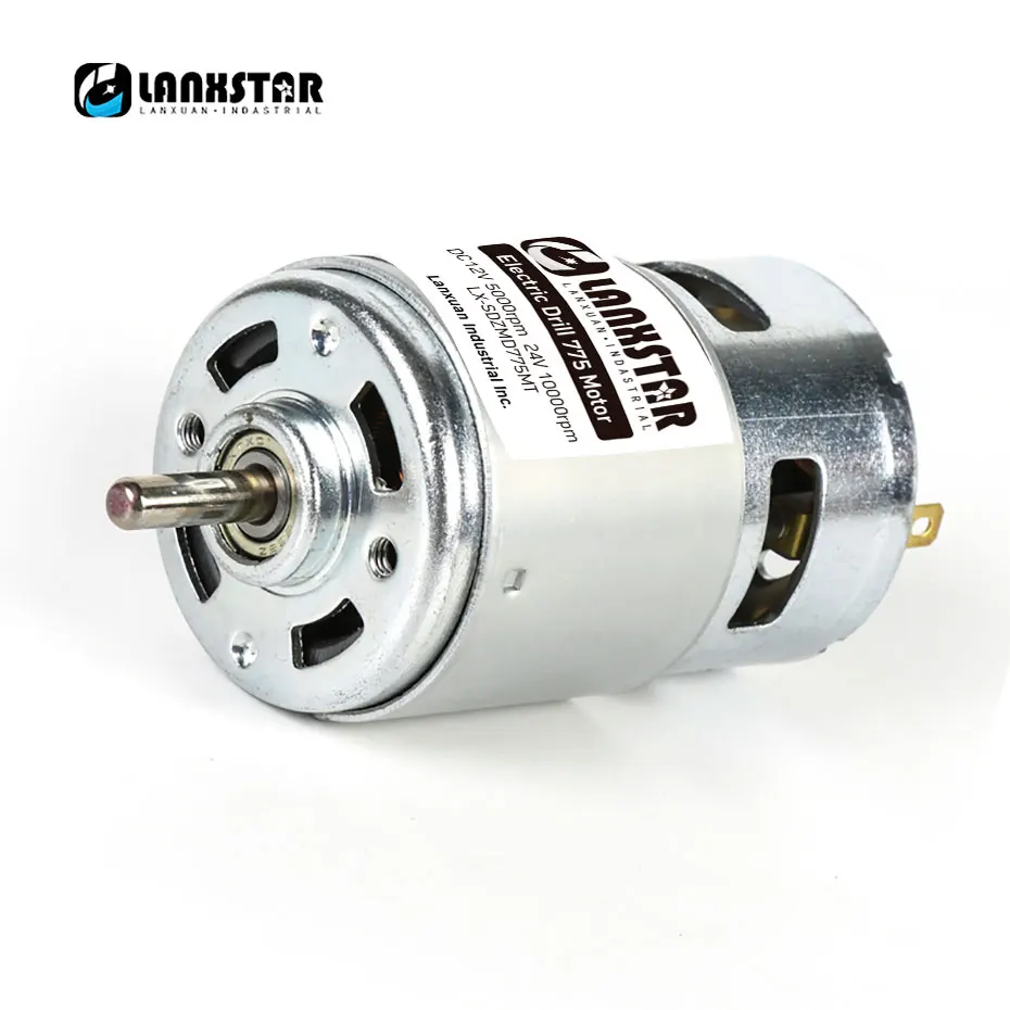 Lanxstar 775 двигатель постоянного тока 12V 150W 13000~ 15000 об/мин латунной проволоки и подшипник шлифовальный станок для шарового подшипника высокий крутящий момент на высокой Мощность