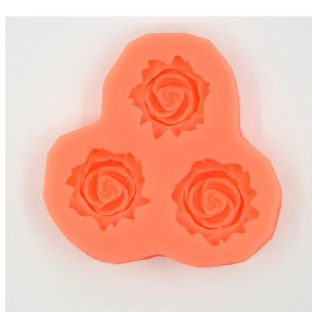 3D цветок помадки торт Шоколадный мастика резак формы силиконовый инструмент для