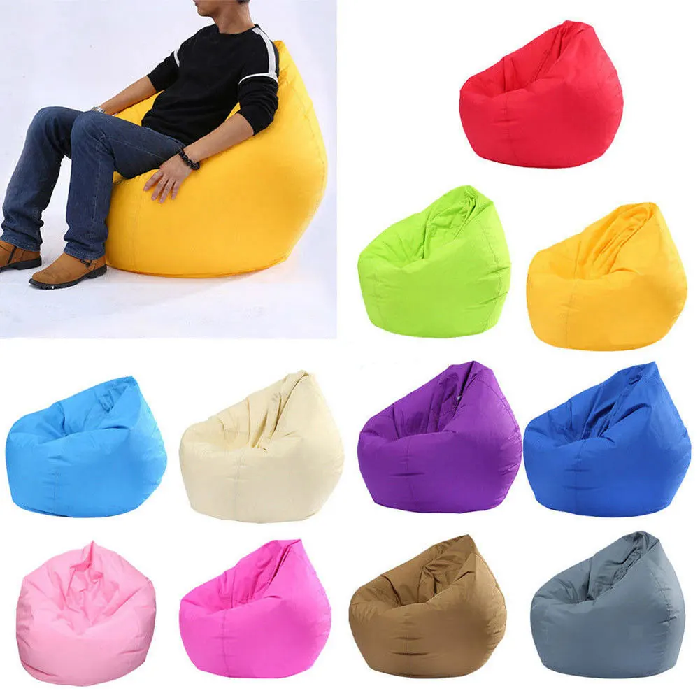 Большие маленькие чехлы для диванов Lazy BeanBag стулья без наполнителя из льняной