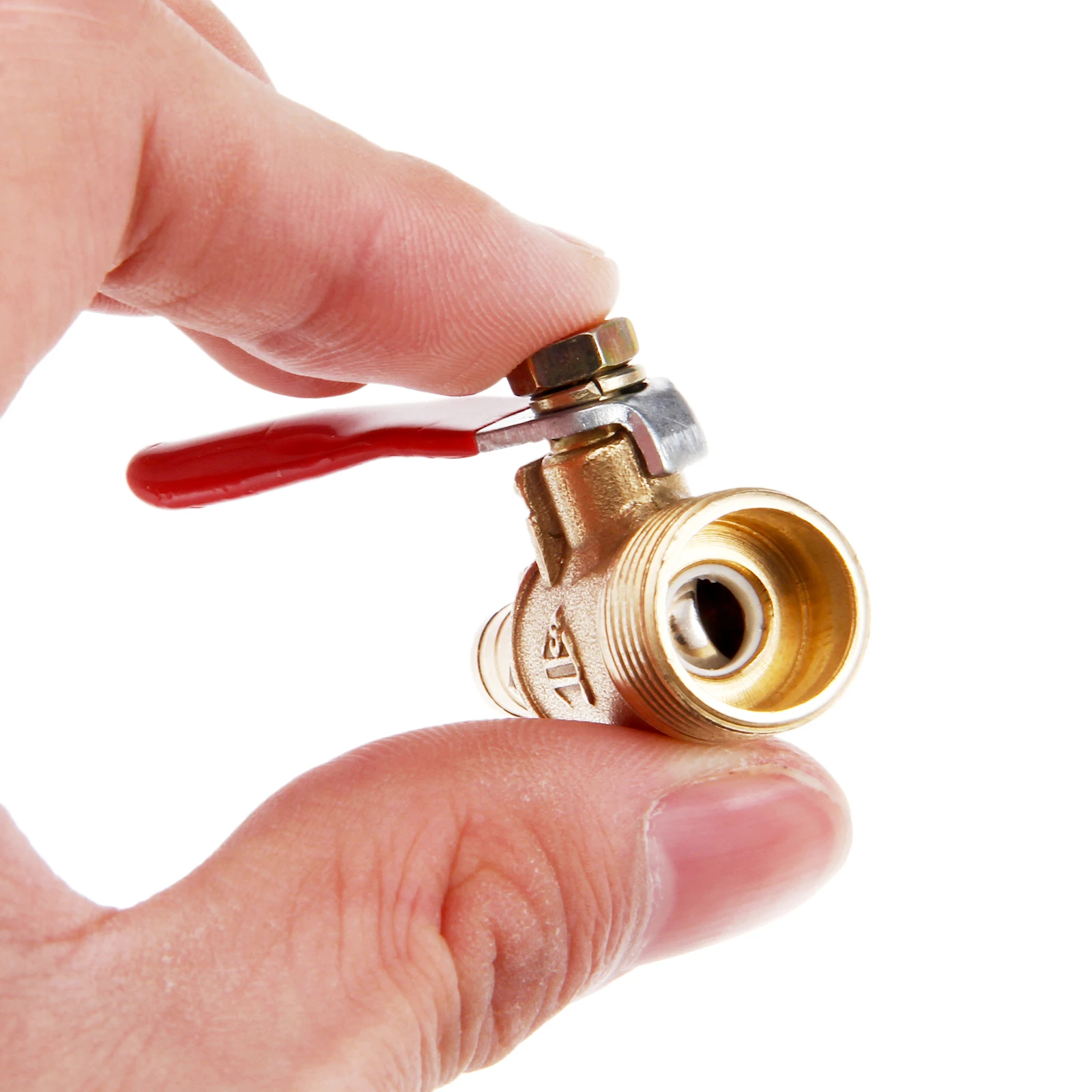 1 шт. латунный шаровой кран 1/4 дюйма 3/8 с женской на 6/8/10 мм прямой зазубренный