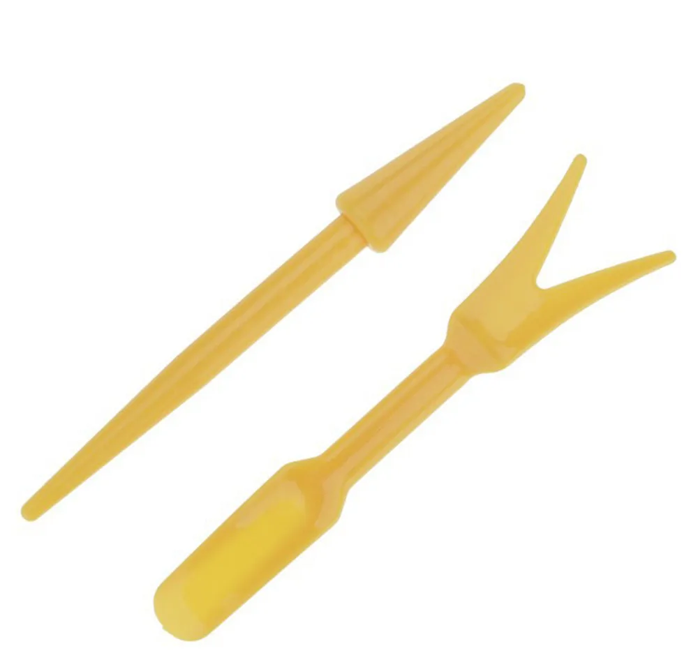 Yellow 2 шт./компл. данной туши, увеличат объем устройство для висячих цветов копать инструмент для растений двигатель рассада посева садовый питомник Садовые принадлежности аксессуары - Цвет: Yellow