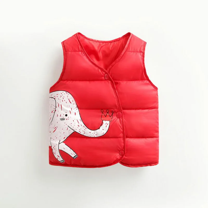 BibiCola/Осенний жилет для девочек и мальчиков зимняя теплая детская верхняя одежда
