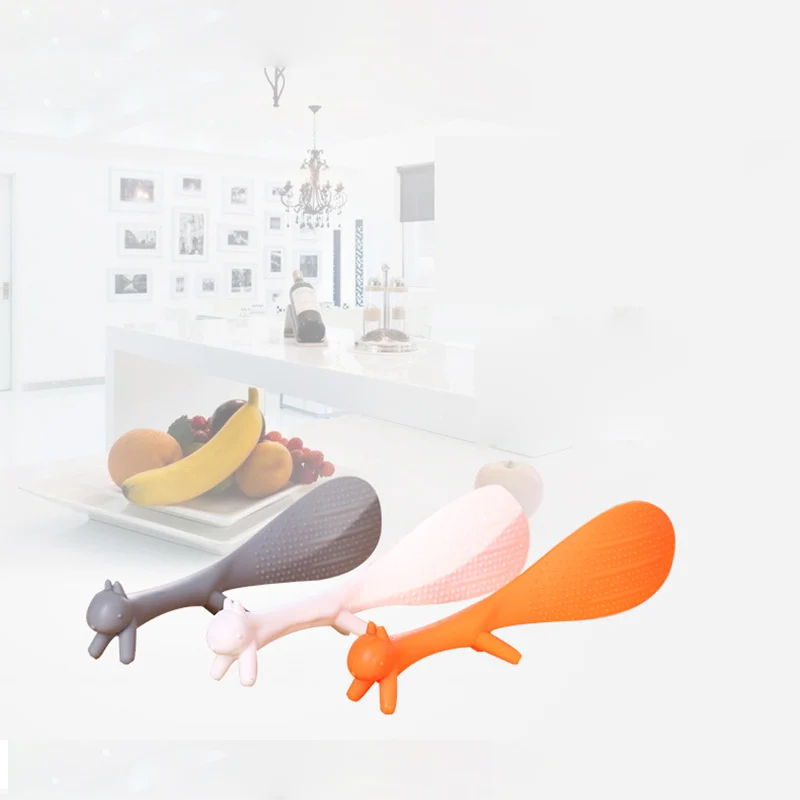 2 шт. милые Кухня белка Форма Райс Paddle Scoop Ложка ковш Новинка без Придерживайтесь