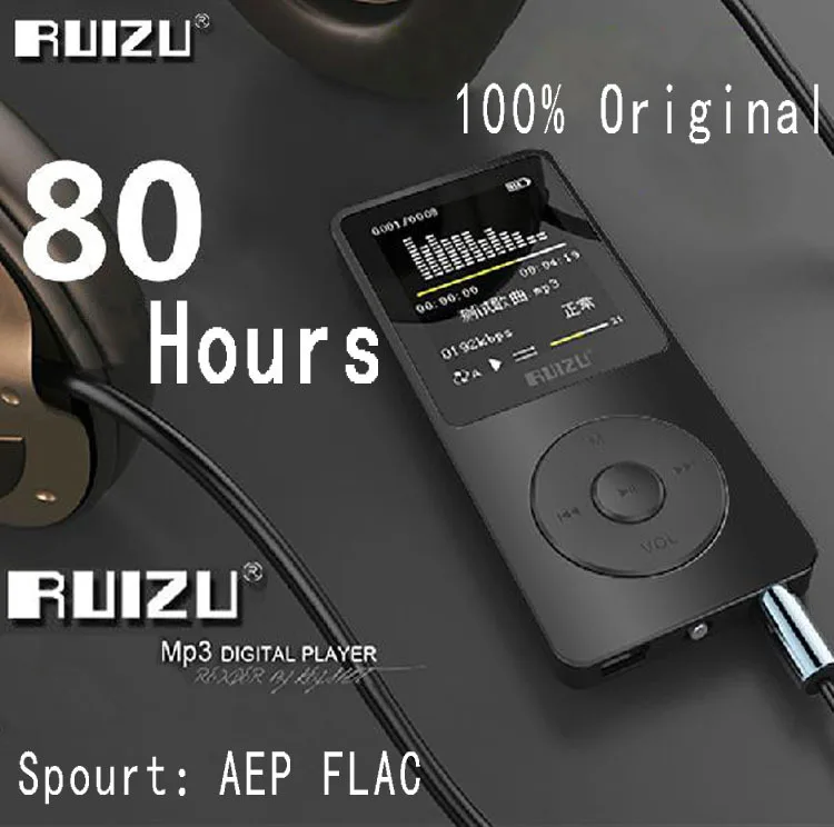 Новинка 2016 Ультратонкий MP3 плеер с 1 8 дюймовым экраном может играть 80H 100%