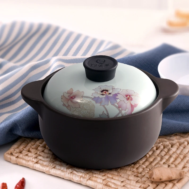 Новое поступление эмалированные керамические суповые кастрюли Azaleas кастрюля для