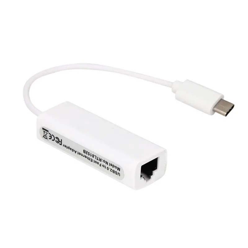 Chielecnal высокоскоростной RJ45 10/100 гигабитный проводной Интернет кабель USB3.1 Type C Ethernet
