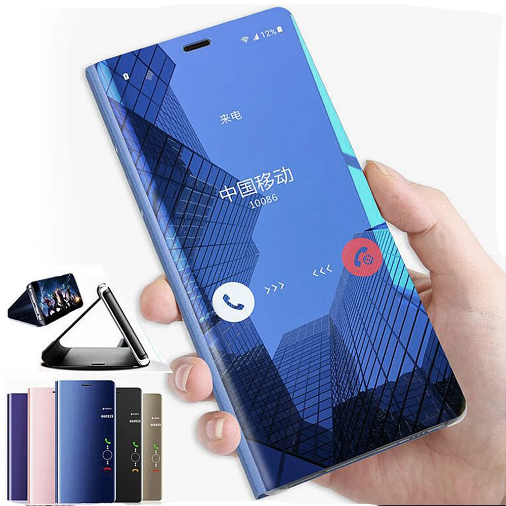 Прозрачный зеркальный умный чехол для телефона для iphone XR X 8 7 XS Max 6 6S Plus, откидной кожаный чехол-подставка для iphone XS Max, чехол