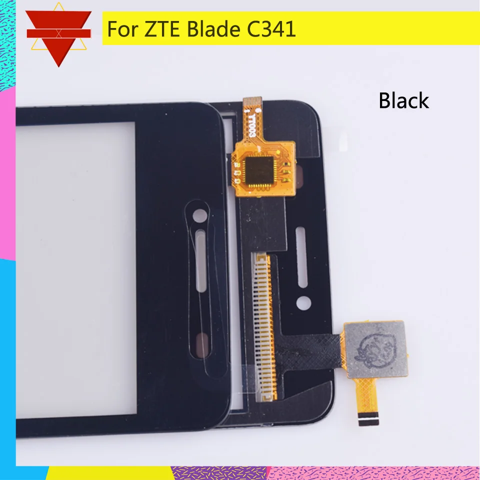 10 шт./лот сенсорный экран дигитайзер для zte Blade C341 C 341 Сенсорная панель Сенсорный