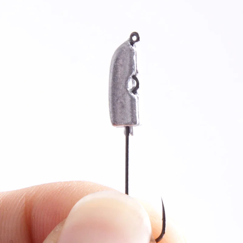 Рыболовный крючок 5 шт. 2 г кривошипная головка для ловли карпа Мягкая приманка