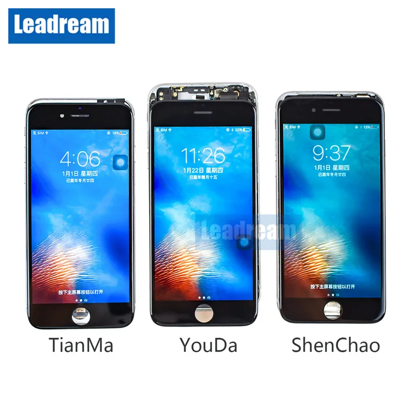 Leadream 50 шт. Tianma Youda протестированный ЖК дисплей экран в сборе Замена для iPhone 6 6s 7 8 Plus