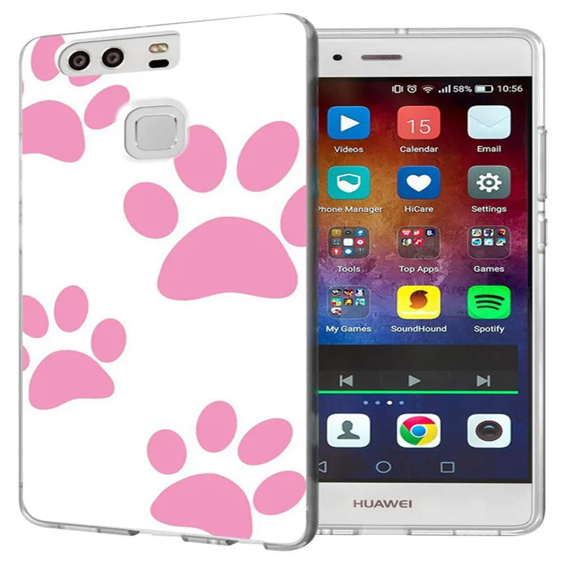 Для Huawei P9 Lite/P8 Lite/P10Lite Y5 II 2 Y5ii мягкий чехол из ТПУ с узором Дизайн Китти коготь